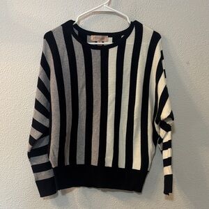 Philosophy Black and White Knit Top